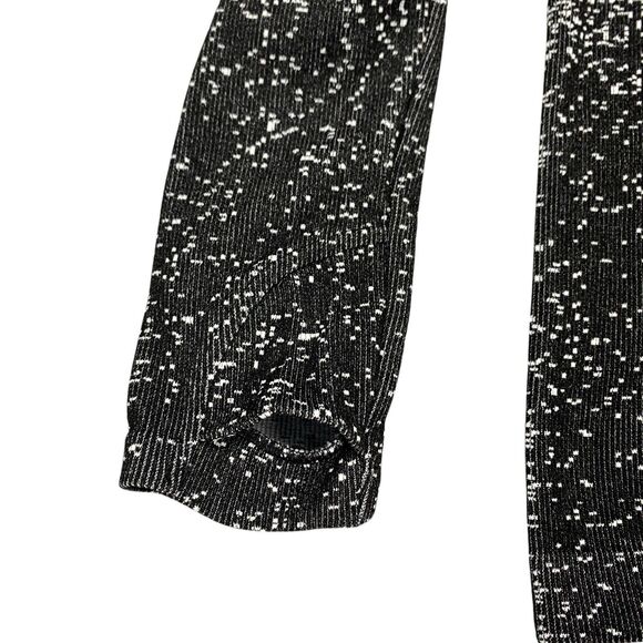 Athleta Flurry Blizzard Gradient Turtleneck Shirt Womens Ribbed Top Size Medium - Picture 11 of 14